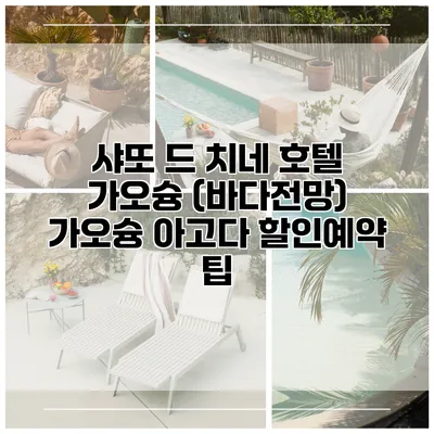 샤또 드 치네 호텔 가오슝 (바다전망) 가오슝 아고다 할인예약 팁