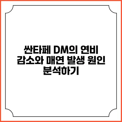 싼타페 DM의 연비 감소와 매연 발생 원인 분석하기