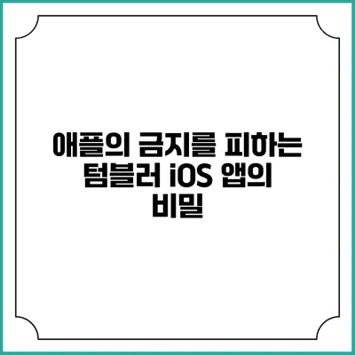 애플의 금지를 피하는 텀블러 iOS 앱의 비밀