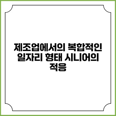 제조업에서의 복합적인 일자리 형태 시니어의 적응