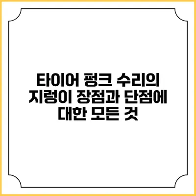 타이어 펑크 수리의 지렁이: 장점과 단점에 대한 모든 것